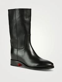 Fleeces Leather Mid-Calf Boots