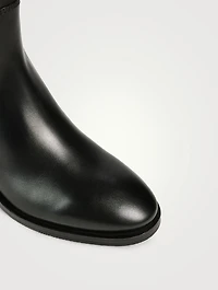 Fleeces Leather Mid-Calf Boots