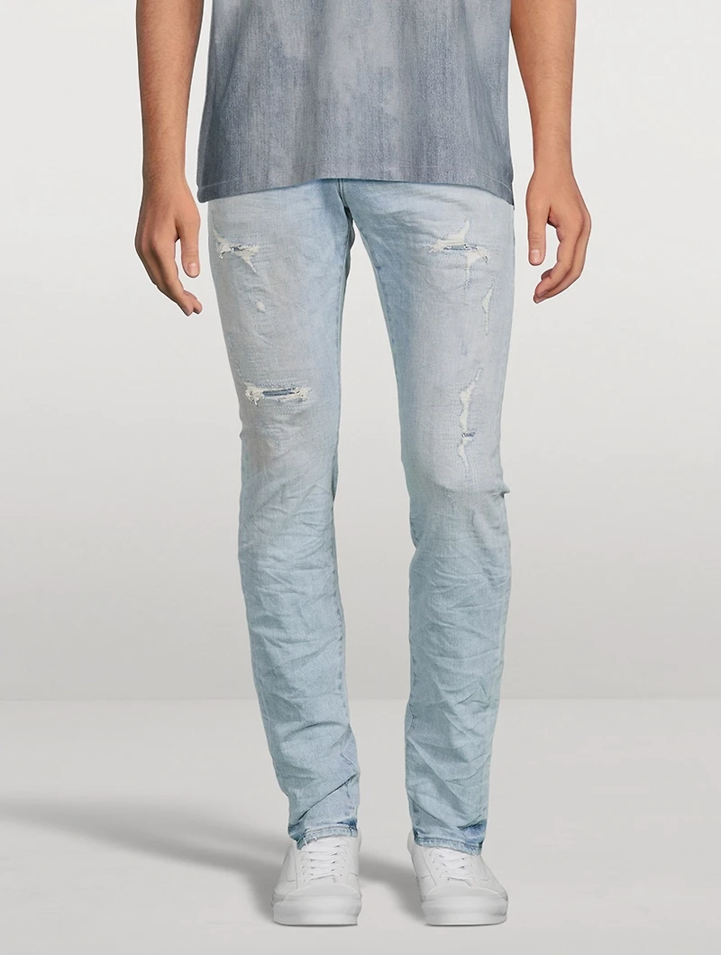 Worn Destroyed Skinny Jeans