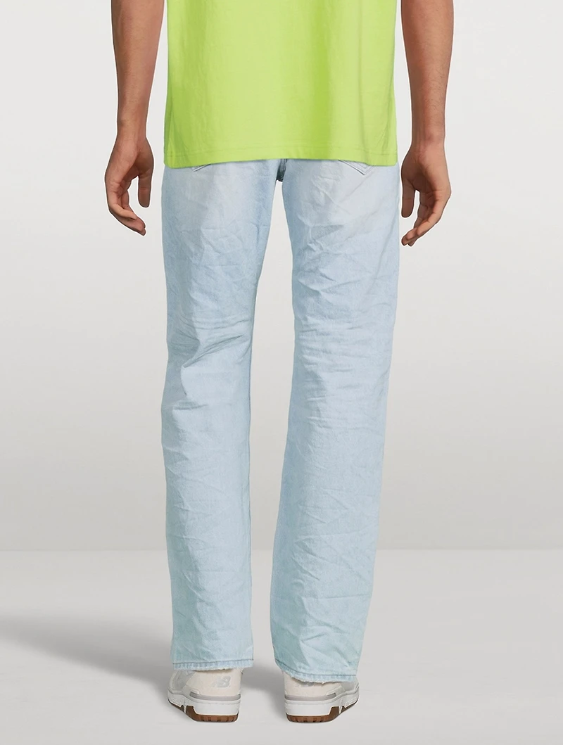 Cotton Straight-Leg Jeans