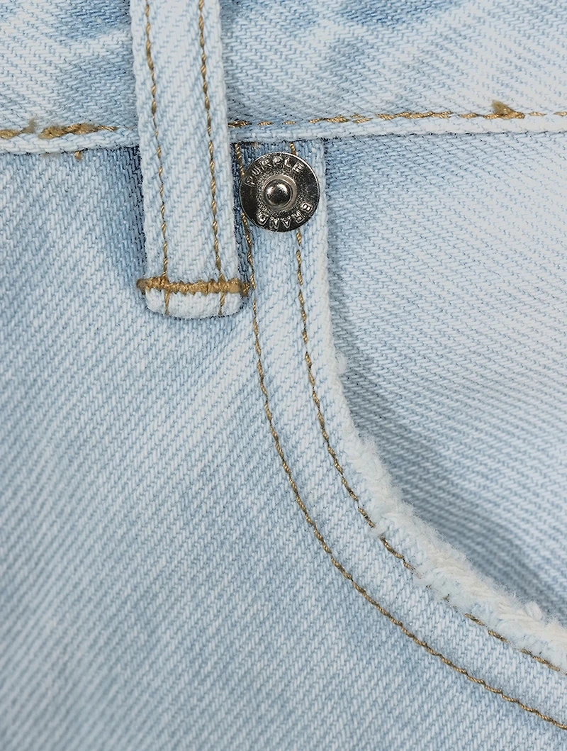 Cotton Straight-Leg Jeans