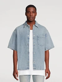 Cotton Short-Sleeve Denim Jacket