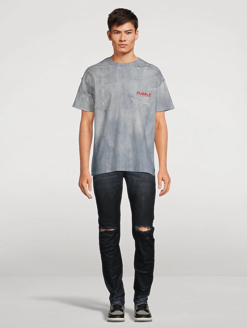 Worn Light Denim T-Shirt