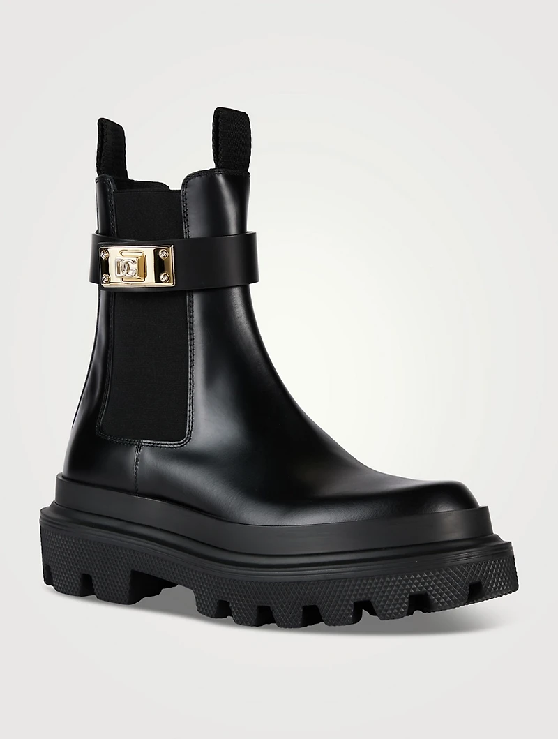 Leather Combat Boots