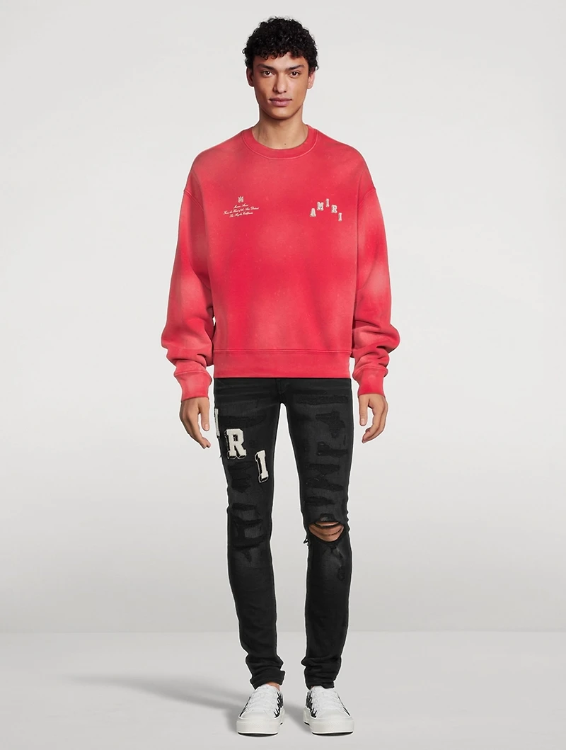 Varsity Applique Skinny Jeans