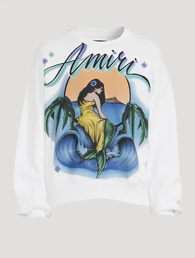 Amiri Mermaid Crewneck Sweatshirt