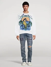 Amiri Mermaid Crewneck Sweatshirt