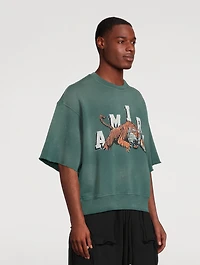 Tiger Crewneck Short-Sleeve Sweatshirt