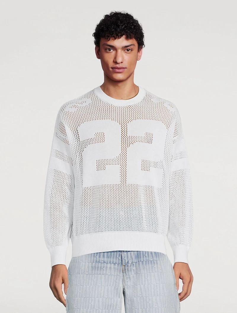 Tiger Mesh Graphic Crewneck Sweatshirt