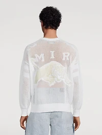 Tiger Mesh Graphic Crewneck Sweatshirt