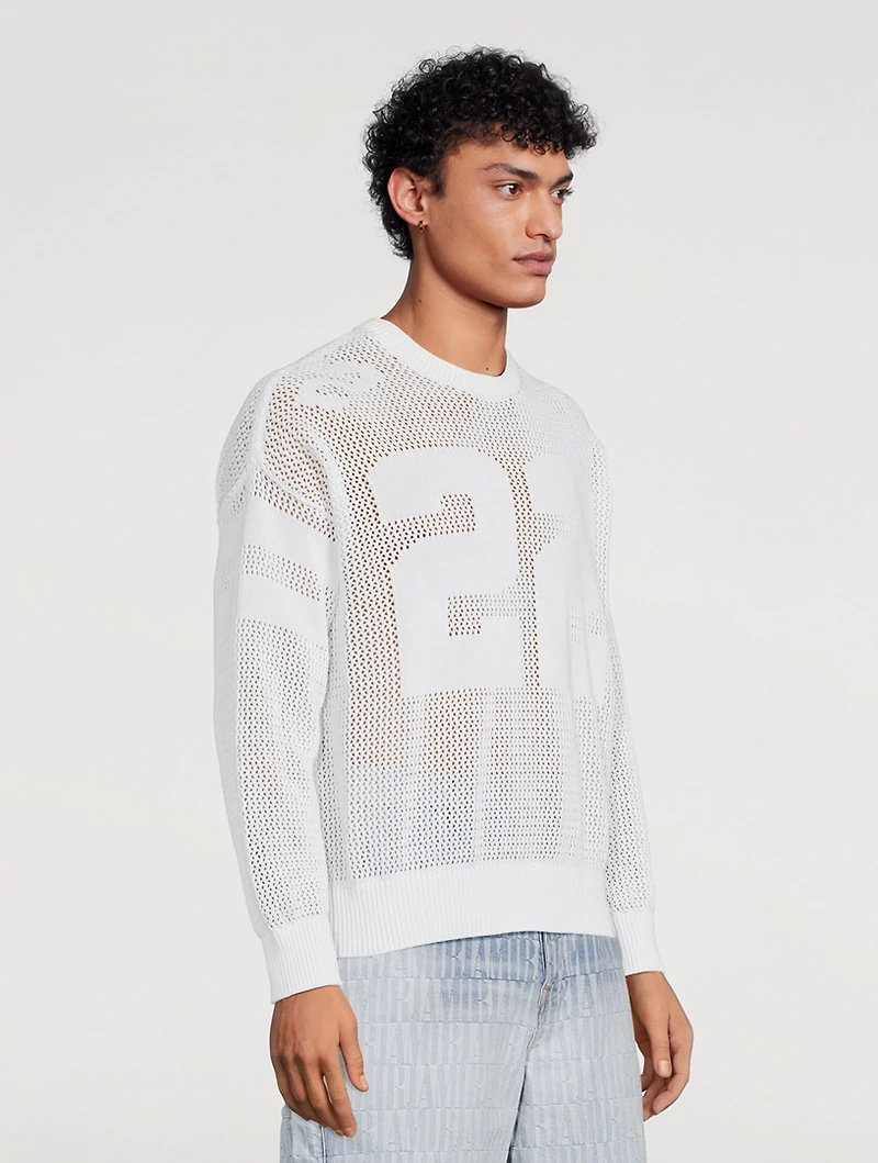 Tiger Mesh Graphic Crewneck Sweatshirt