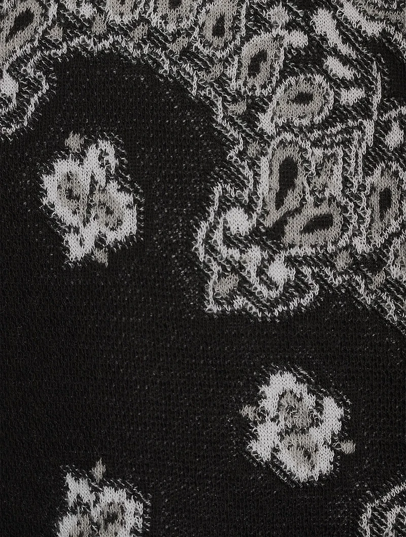Cotton Short-Sleeve Shirt Bandana Print