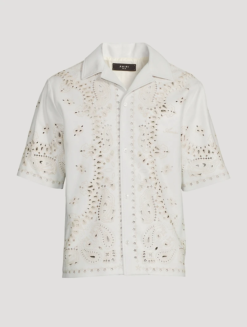 Leather Bandana Shirt