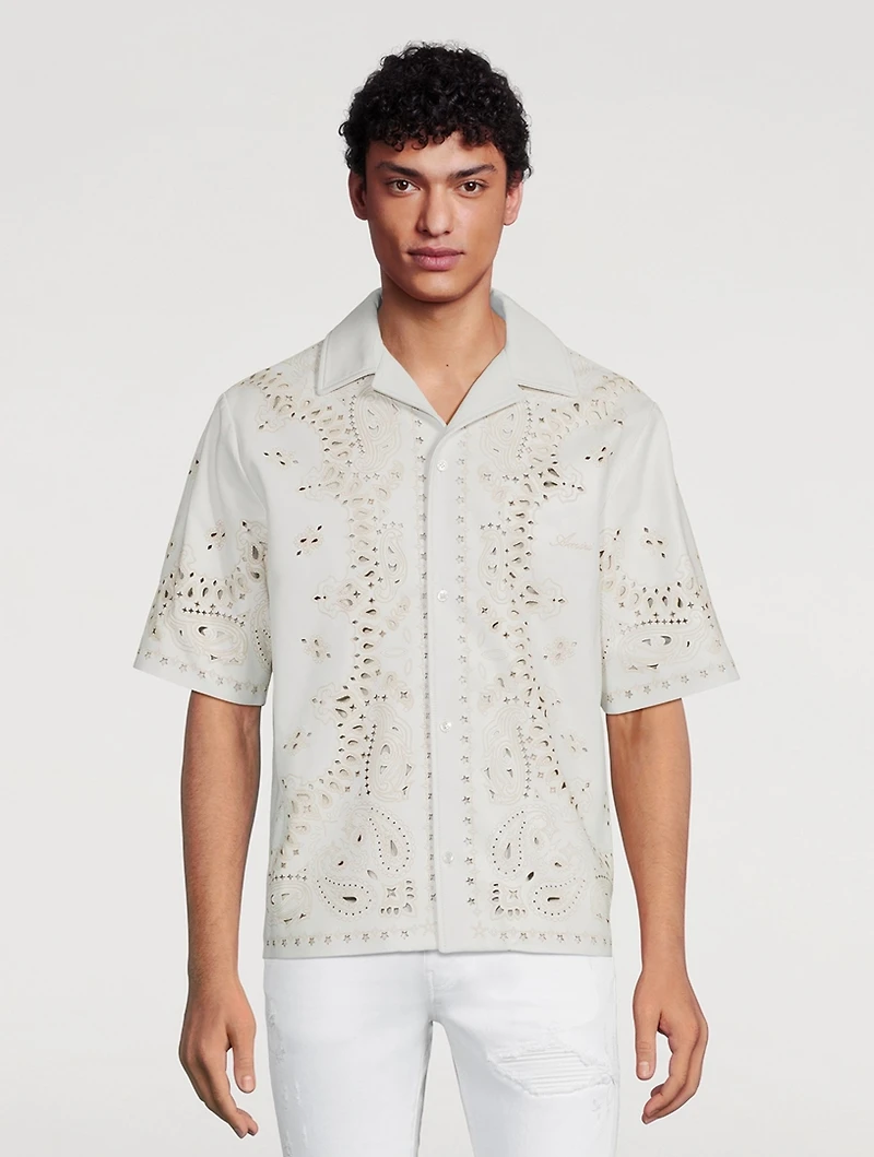 Leather Bandana Shirt