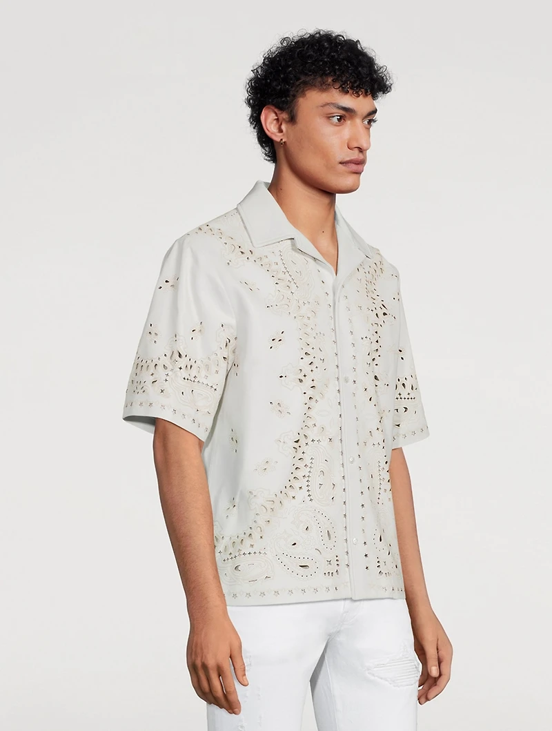 Leather Bandana Shirt