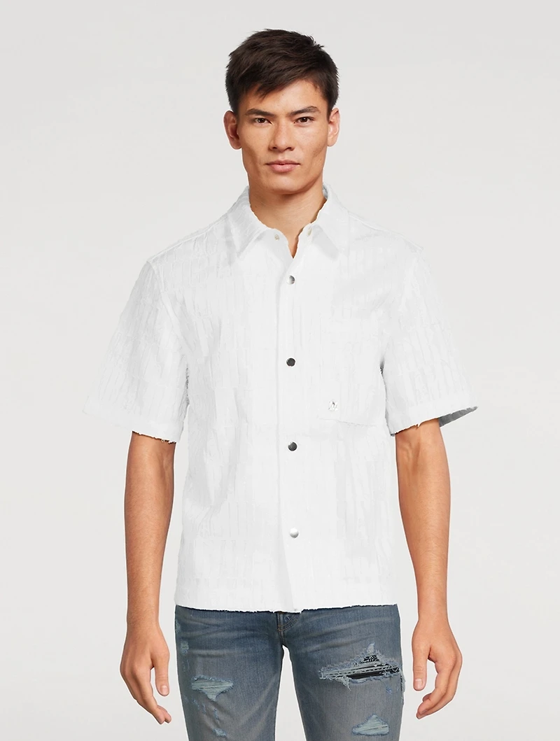 Amiri Burnout Bowling Shirt
