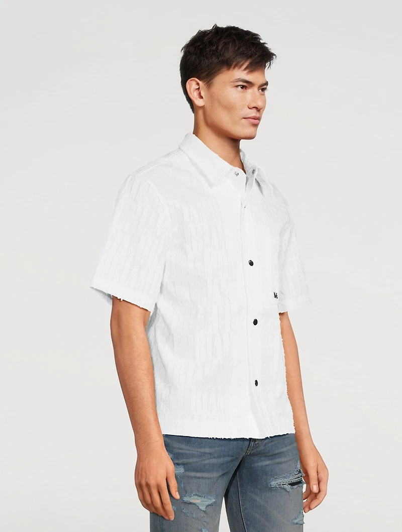 Amiri Burnout Bowling Shirt