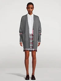 Pleated Twill Mini Skirt Tartan Print