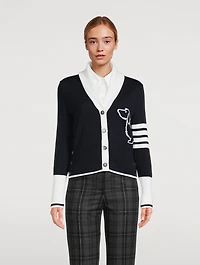 Hector Intarsia Wool Cardigan