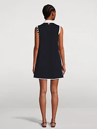 Wool-Blend Sleeve Mini Dress