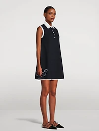 Wool-Blend Sleeve Mini Dress