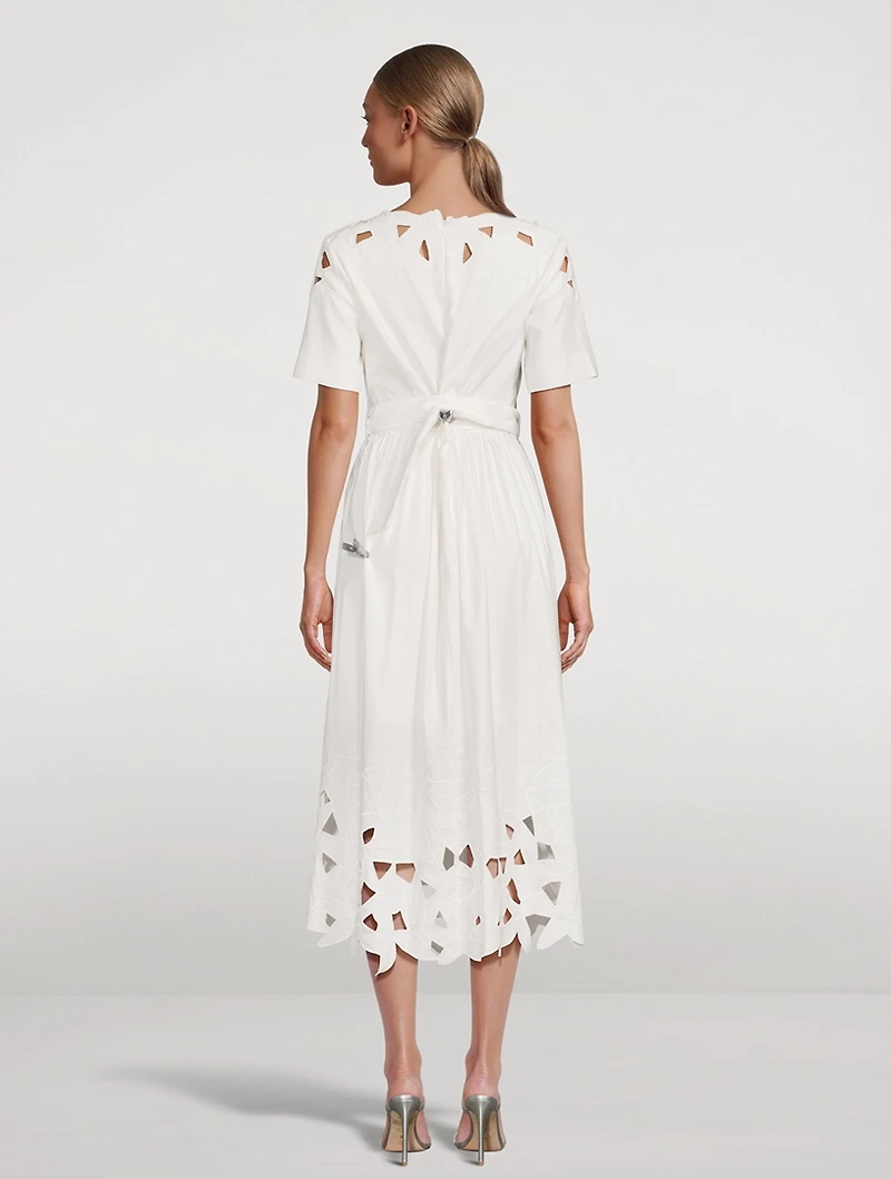 Jilly Linen-Blend Belted Midi Dress