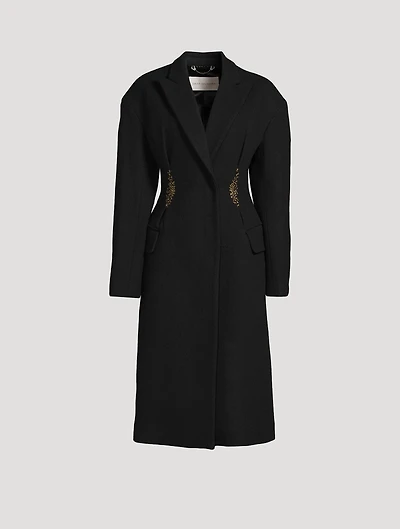 Ravis Embellished Wool Coat