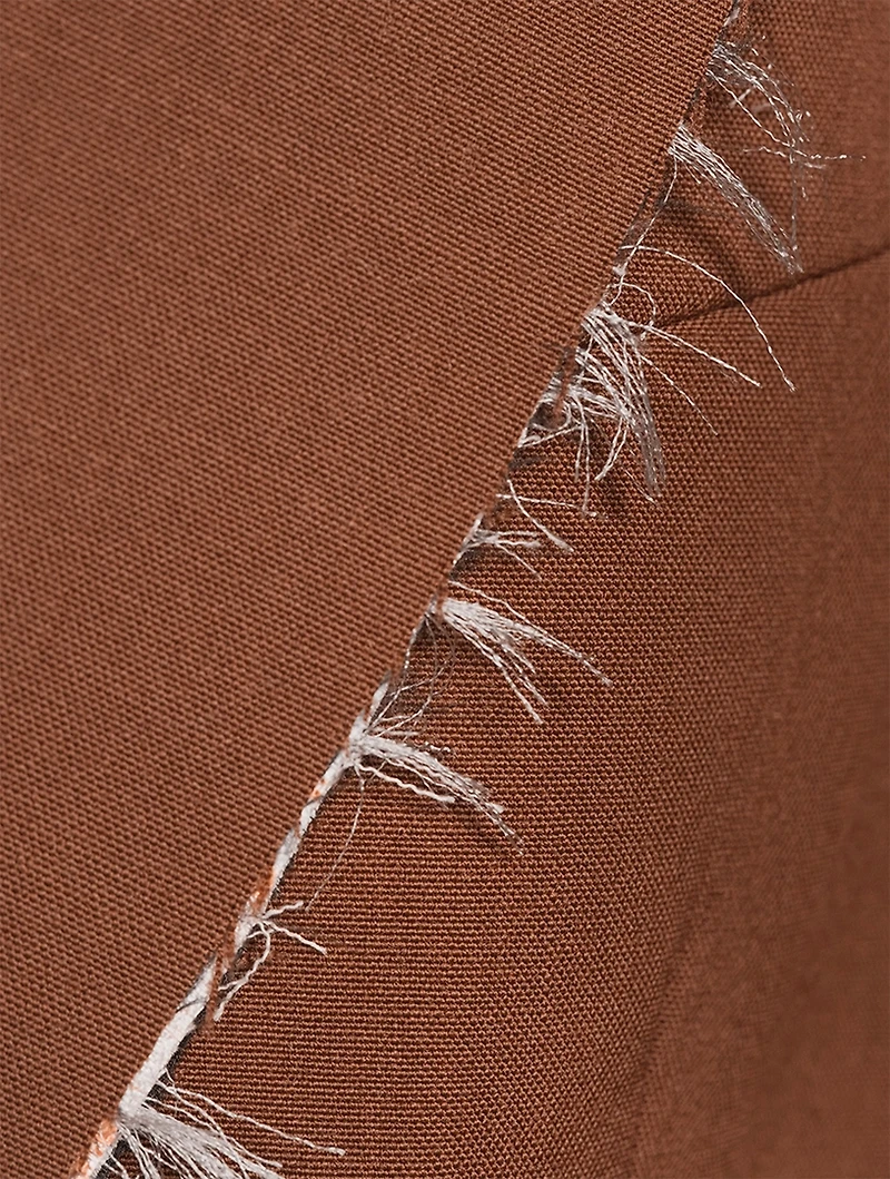 Bylee Raw-Edge Double-Breasted Blazer