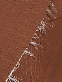 Bylee Raw-Edge Double-Breasted Blazer