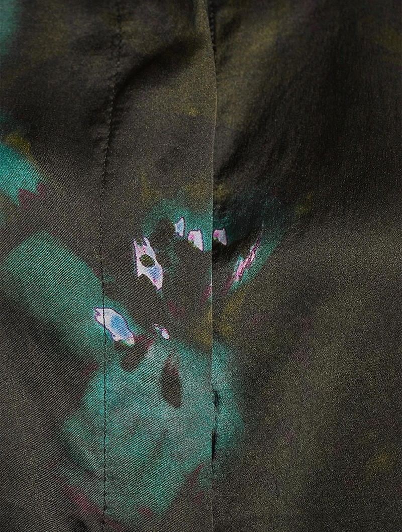 Chowy Silk Shirt Floral Print