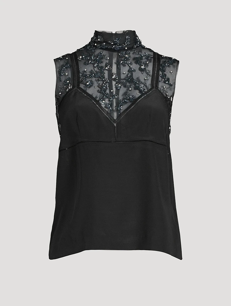Carasi Silk Crepe De Chine Top