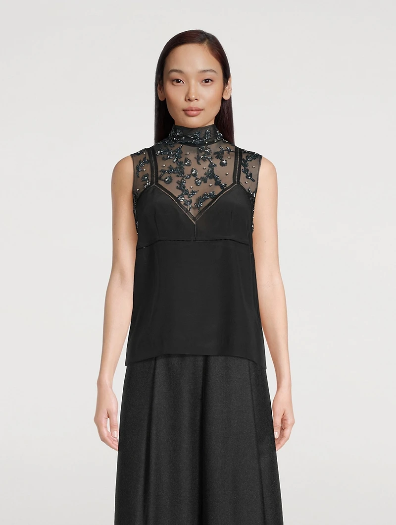 Carasi Silk Crepe De Chine Top