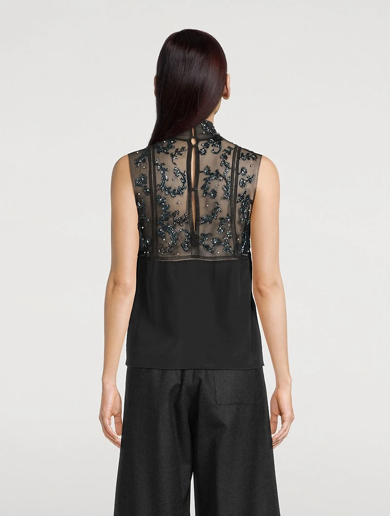 Carasi Silk Crepe De Chine Top