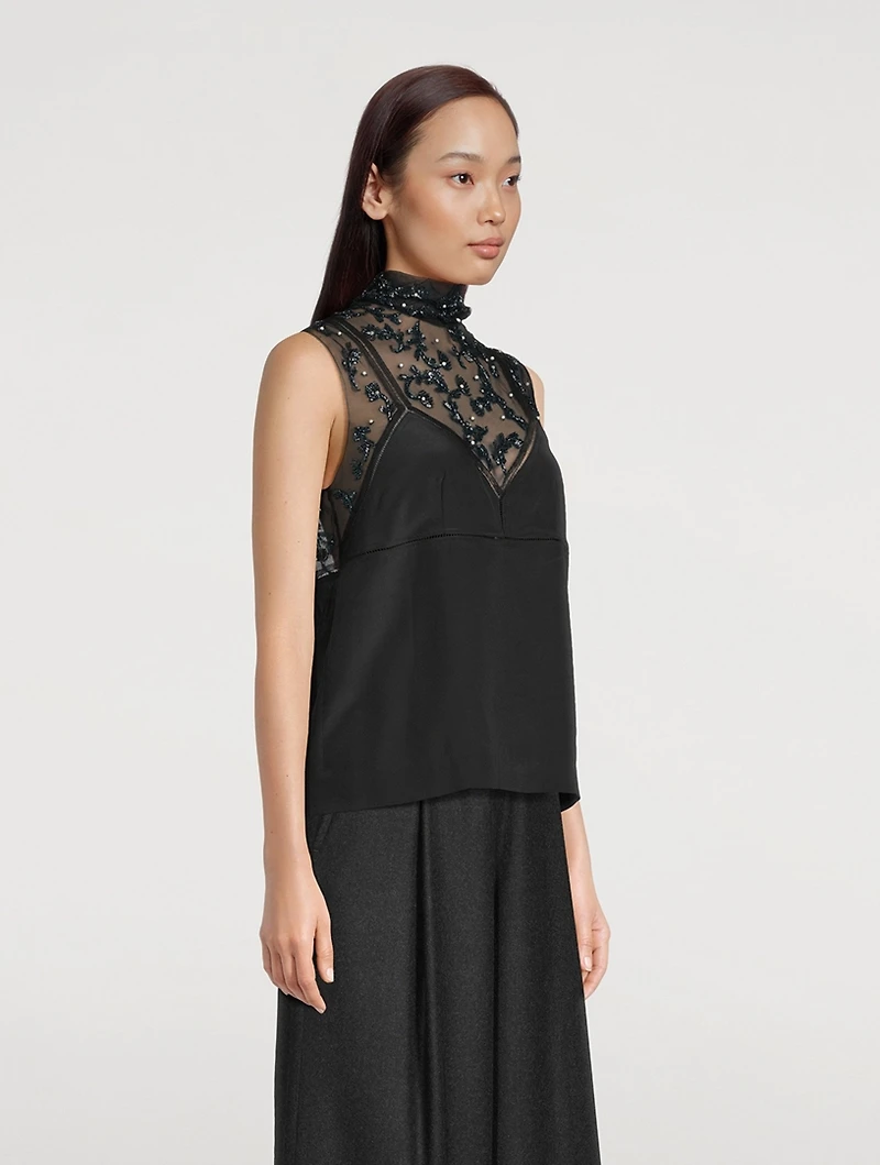 Carasi Silk Crepe De Chine Top