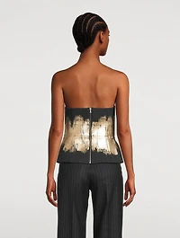 Ciao Hand-Painted Foil Bustier