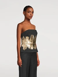 Ciao Hand-Painted Foil Bustier