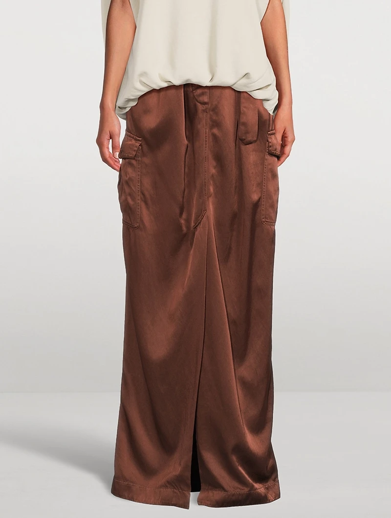 Savannas Overdyed Twill Maxi Skirt