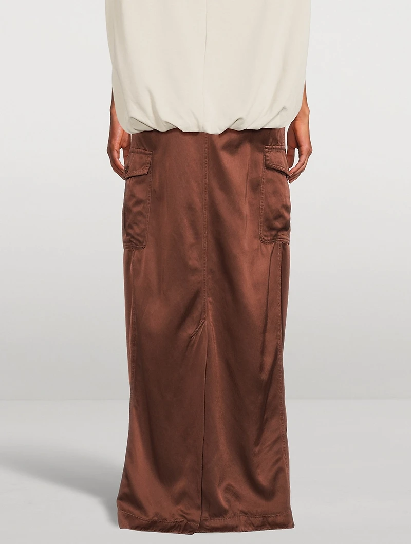 Savannas Overdyed Twill Maxi Skirt