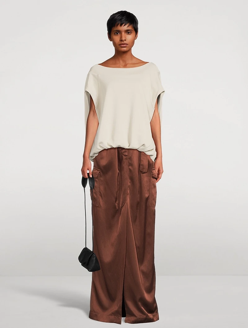 Savannas Overdyed Twill Maxi Skirt