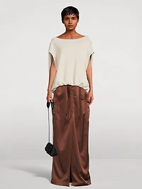 Savannas Overdyed Twill Maxi Skirt