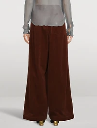 Pila Wide-Leg Corduroy Trousers