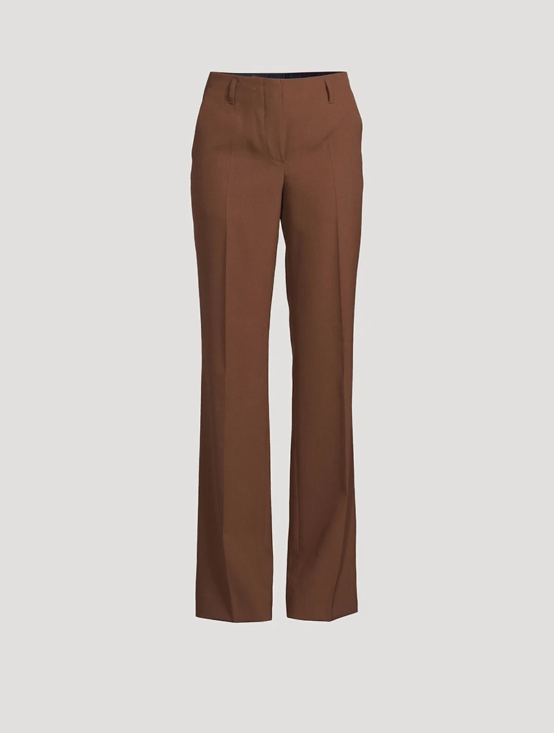 Parchia Straight-Leg Wool Trousers