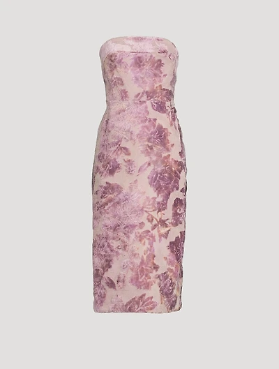 Diao Velvet Brocade Midi Dress