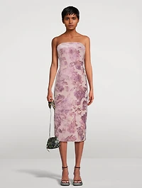 Diao Velvet Brocade Midi Dress
