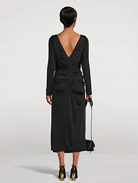 Hunewa Pleated Jersey Dress