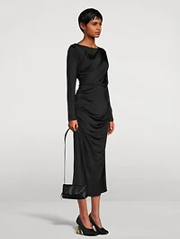 Hunewa Pleated Jersey Dress