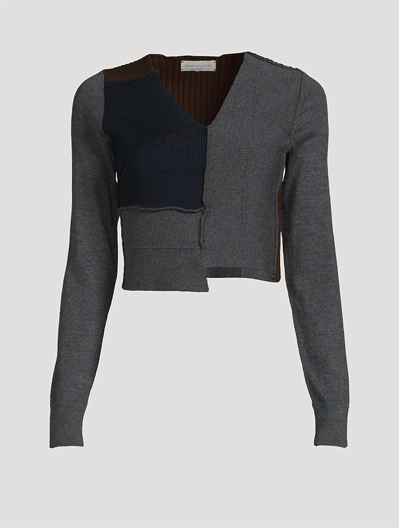 Tessa Patchwork Wool Sweater