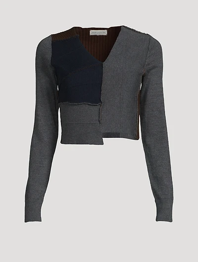 Tessa Patchwork Wool Sweater