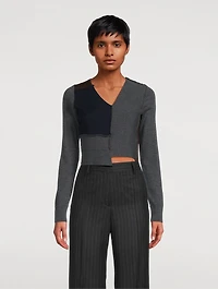 Tessa Patchwork Wool Sweater