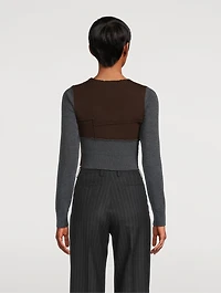 Tessa Patchwork Wool Sweater
